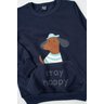 conjunto infantil masculino moletom peluciado stay happy good boy 9
