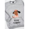 conjunto infantil masculino moletom peluciado stay happy good boy 14