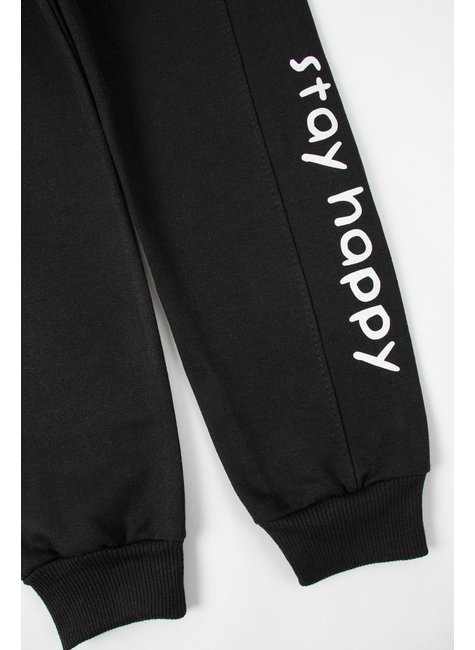 conjunto infantil masculino moletom peluciado stay happy good boy 15