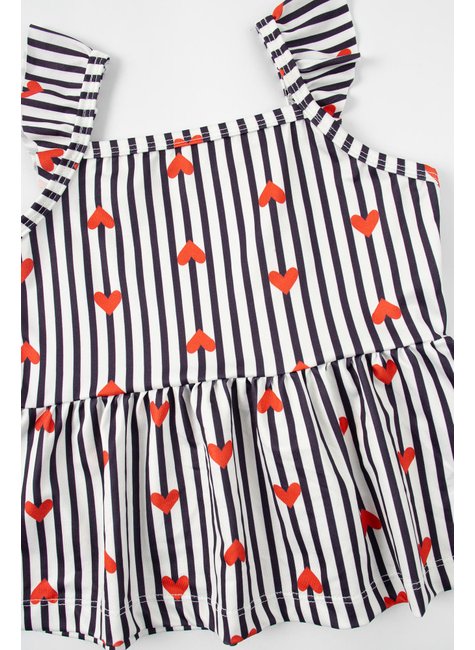 conjunto infantil feminino suplex sublimadomoletinho listras coracoes menina doce 4