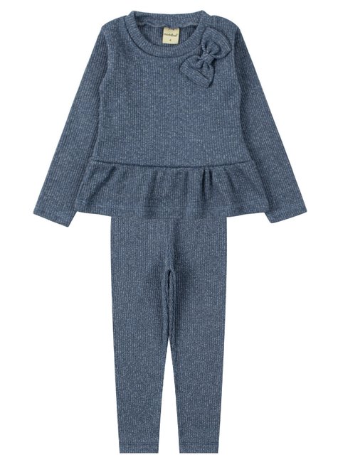 conjunto infantil feminino ribana caneladapeluciada laco moda love 21