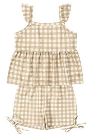 Conjunto Infantil Feminino Suplex Sublimado Xadrez - Moda Love