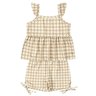 conjunto infantil feminino suplex sublimado xadrez moda love