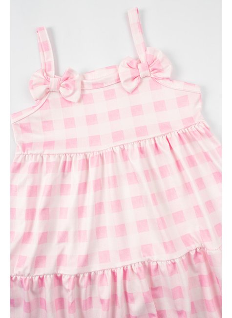 vestido infantil feminino suplex sublimado xadrez moda love 4