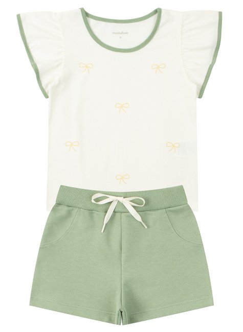 conjunto infantil feminino meia malhamoletinho charme moda love