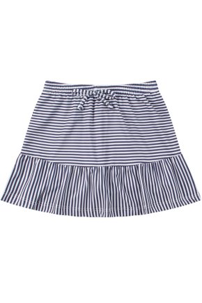 Saia Shorts Suplex Sublimado/Meia Malha Listras - Moda Love