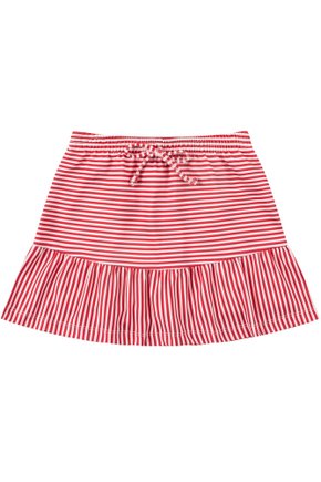 Saia Shorts Suplex Sublimado/Meia Malha Listras - Moda Love
