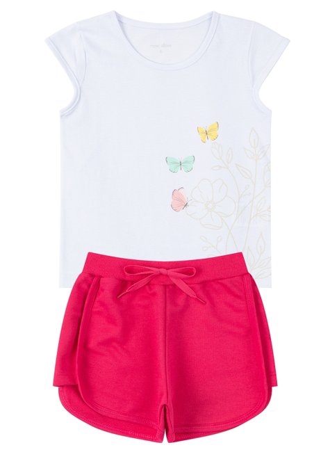 conjunto infantil feminino meia malhamoletinho butterflies moda love 6