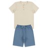 conjunto infantil masculino malha wafflemoletinho cores moda love