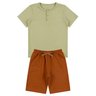 conjunto infantil masculino malha wafflemoletinho estiloso moda love 11