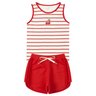 conjunto infantil feminino meia malhamoletinho cherry moda love