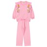 conjunto infantil feminino moletom peluciado pretty moda love 6