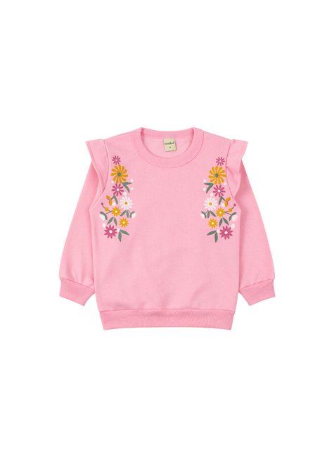 conjunto infantil feminino moletom peluciado pretty moda love 7