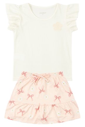 Conjunto Infantil Feminino Meia Malha/Suplex Sublimado Beautiful - Moda Love