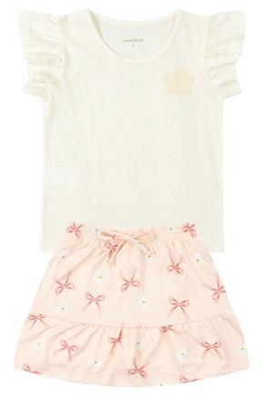 Conjunto Infantil Feminino Meia Malha/Suplex Sublimado Beautiful - Moda Love