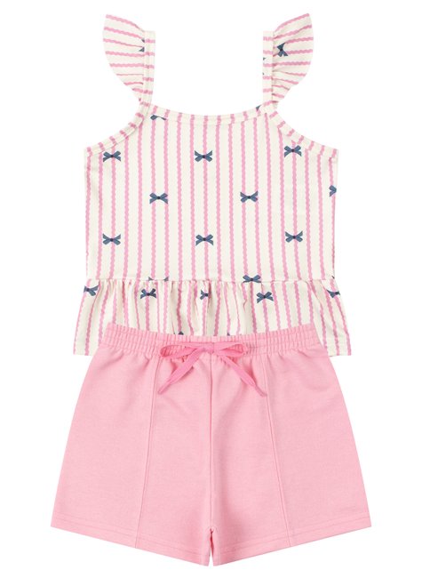 conjunto infantil feminino suplex sublimadomoletinho lacinhos moda love