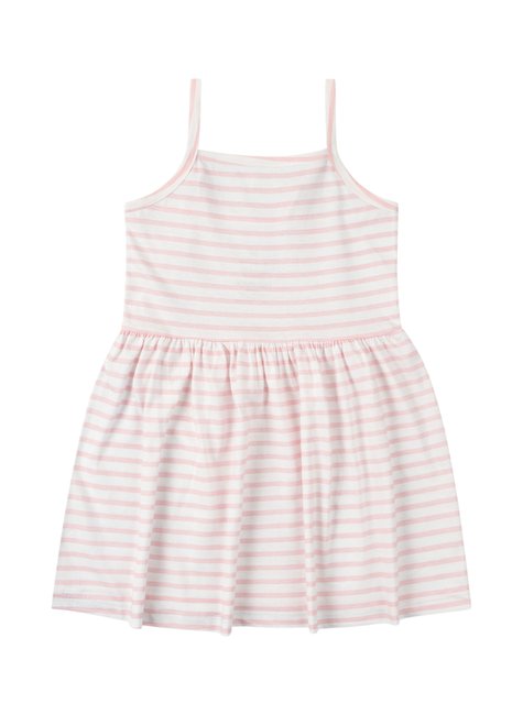 vestido infantil feminino meia malha rotativa listras moda love