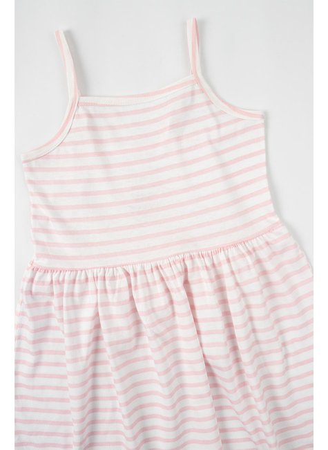 vestido infantil feminino meia malha rotativa listras moda love 2