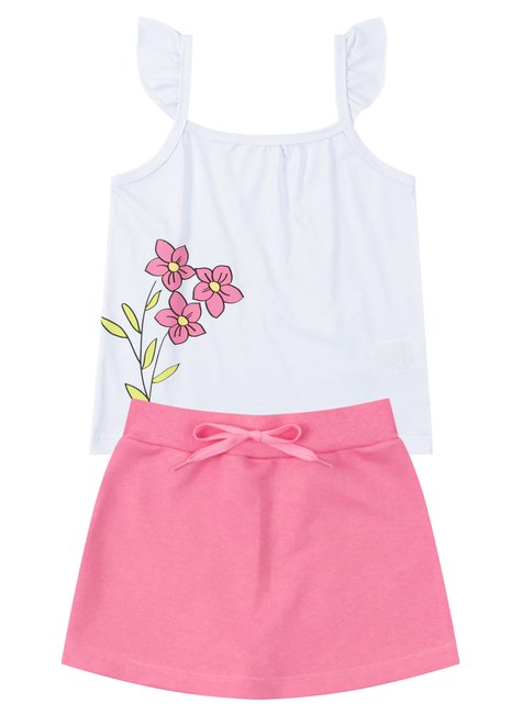 conjunto infantil feminino meia malhamoletinho delicada moda love