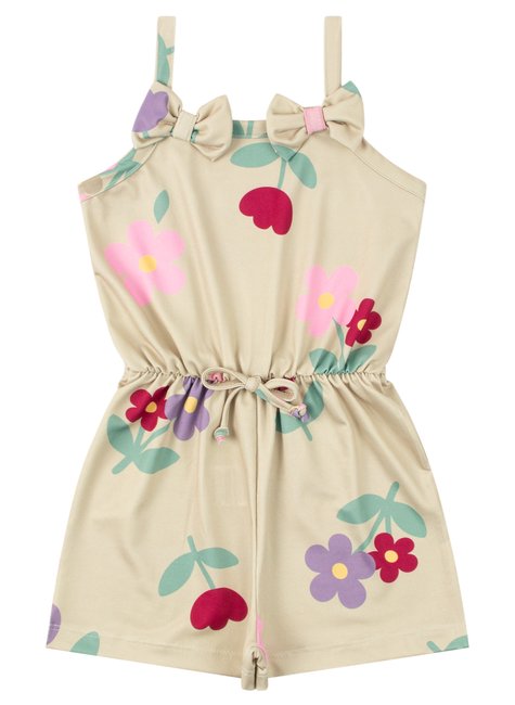 macacao infantil feminino suplex sublimado pretty moda love