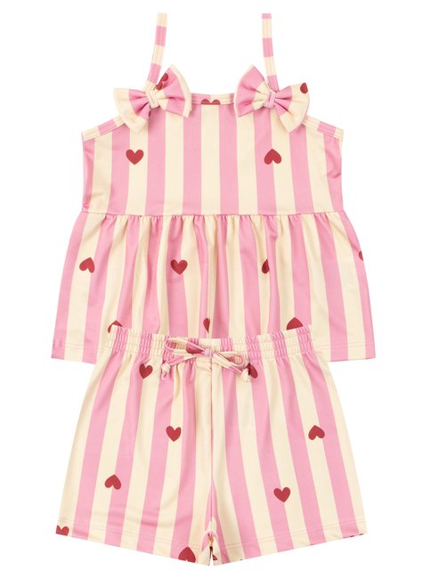 conjunto infantil feminino suplex sublimado charmosa moda love 6