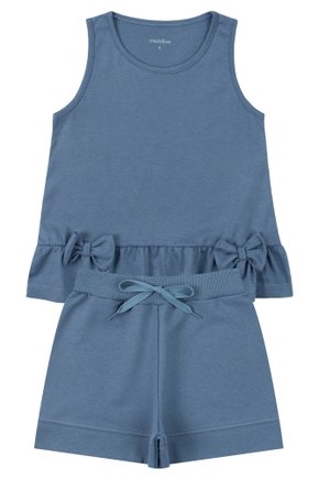 Conjunto Infantil Feminino Meia Malha/Moletinho Charming - Moda Love