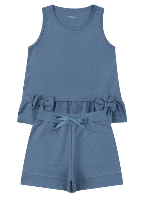 conjunto infantil feminino meia malhamoletinho charming moda love
