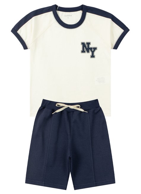 conjunto infantil masculino meia malhamoletinho ny moda love 11