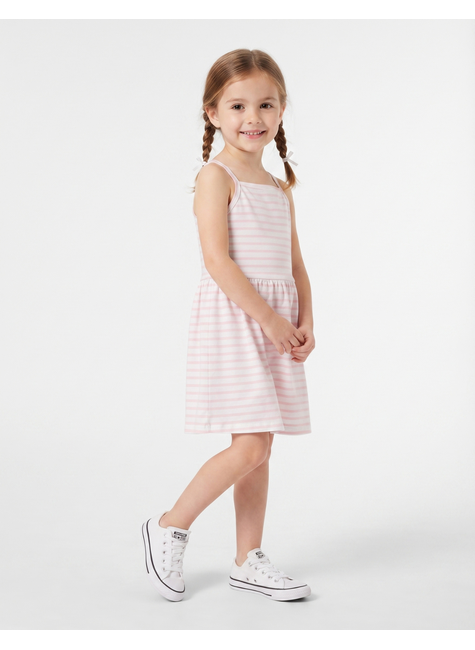 vestido infantil feminino meia malha rotativa listras moda love 2