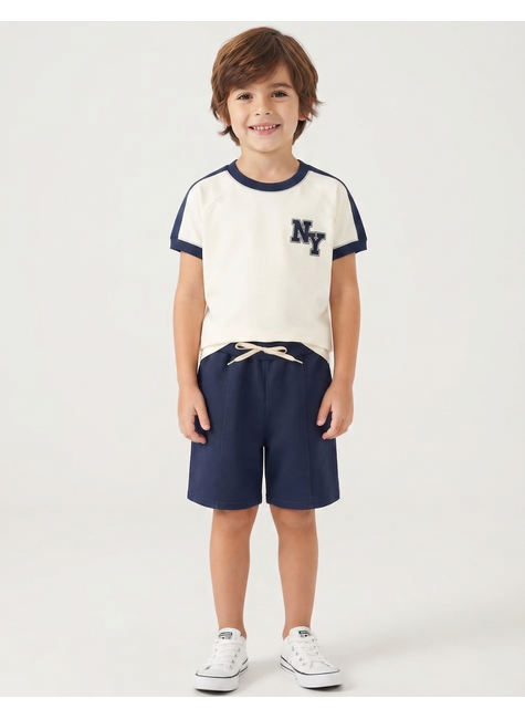 conjunto infantil masculino meia malhamoletinho ny moda love 2