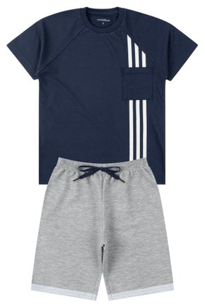 Conjunto Infantil Masculino Meia Malha/Moletinho Cool - Moda Love