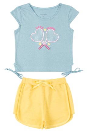 Conjunto Infantil Feminino Meia Malha/Moletinho Love Tennis - Moda Love