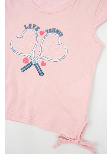 conjunto infantil feminino meia malhamoletinho love tennis moda love 9