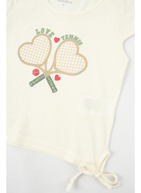 conjunto infantil feminino meia malhamoletinho love tennis moda love 14