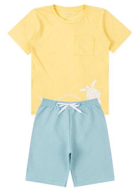 conjunto infantil masculino meia malhamoletinho summer moda love