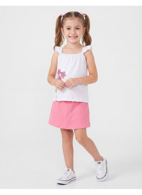 conjunto infantil feminino meia malhamoletinho delicada moda love 3