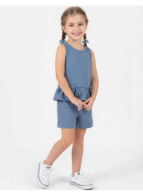 conjunto infantil feminino meia malhamoletinho charming moda love