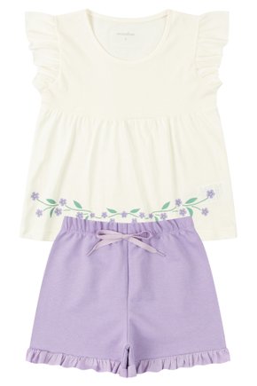 Conjunto Infantil Feminino Meia Malha/Moletinho Bela - Moda Love