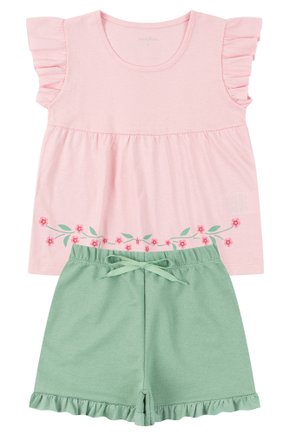 Conjunto Infantil Feminino Meia Malha/Moletinho Bela - Moda Love