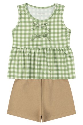 Conjunto Infantil Feminino Suplex Sublimado/Moletinho Pretty Girl - Moda Love