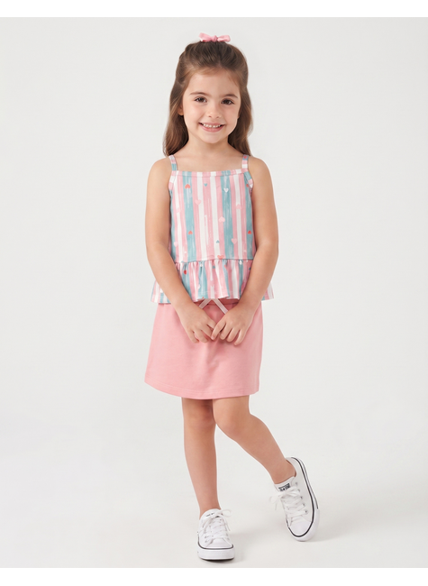 conjunto infantil feminino suplex sublimadomoletinho charme menina doce