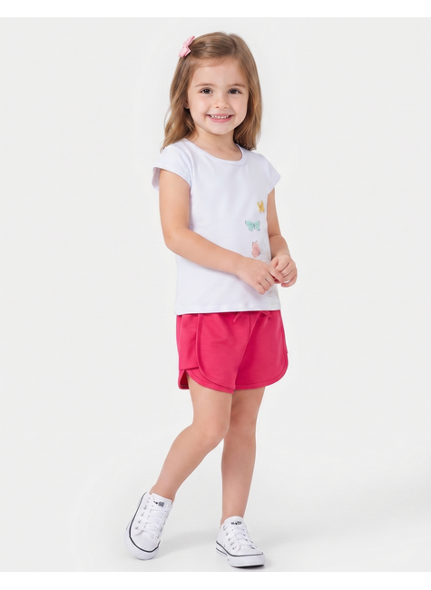 conjunto infantil feminino meia malhamoletinho butterflies moda love 2