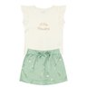 conjunto infantil feminino meia malhasuplex sublimado little flowers moda love