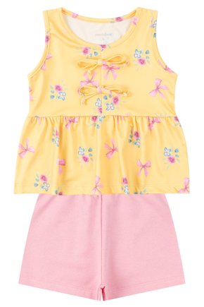 Conjunto Infantil Feminino Suplex Sublimado/Moletinho Pretty Girl - Moda Love