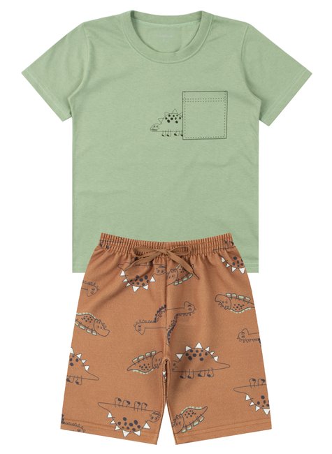 conjunto infantil masculino meia malhamoletinho sublimado dinos moda love 6