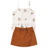 conjunto infantil feminino suplex sublimadomoletinho florzinhas menina doce 6