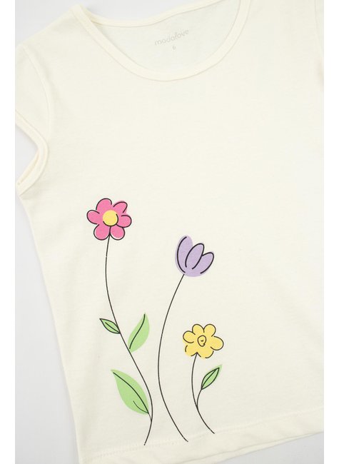conjunto infantil feminino meia malhamoletinho flowers moda love 14