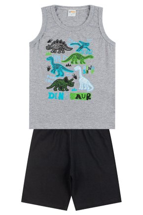 Pijama Infantil Masculino Meia Malha Dinosaur - Primo's Gueda