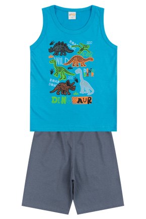 Pijama Infantil Masculino Meia Malha Dinosaur - Primo's Gueda