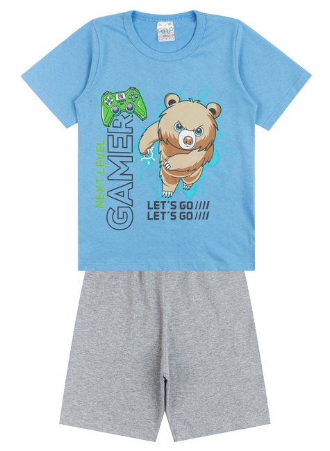 pijama infantil masculino meia malha next level primo s gueda